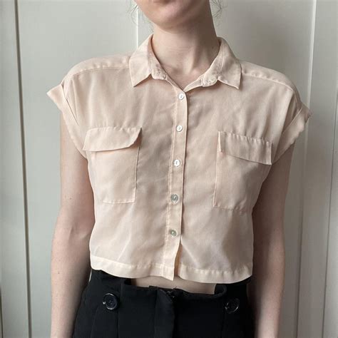 Women's Tan Blouse | Depop
