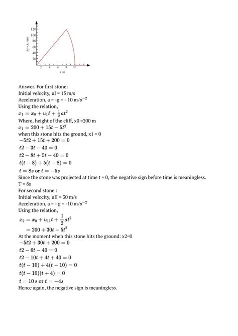 Image result for Physics Chapter 2 Class 11 Exercise 2.3