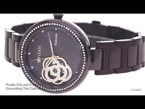 Buy Online Titan Self Expression Purple Dial Women Watch With Stainless ...