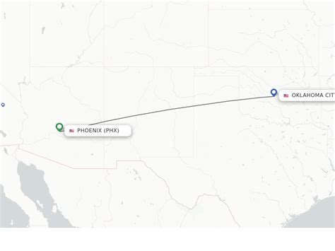 Direct (non-stop) flights from Phoenix to Oklahoma City - schedules ...
