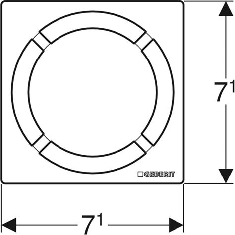 Geberit Circle design grating, 8 x 8 cm | Geberit product catalogue