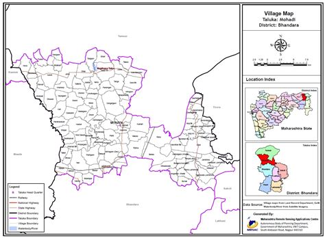 Mohadi- Taluka Village Map