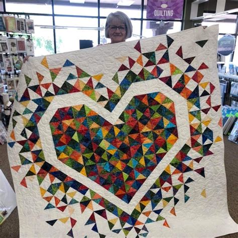 Image result for Exploding Heart Quilt Pattern Using Grunge Gold