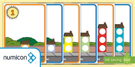 👉 Numicon Shape Houses 1-10 Display Posters