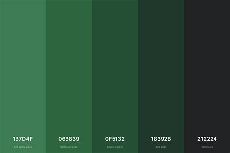 35 best green color palettes with names and hex codes – Artofit