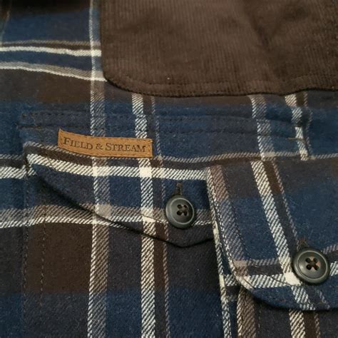 Field & Stream Mens Shirt Jacket Flannel Fleece Plaid… - Gem