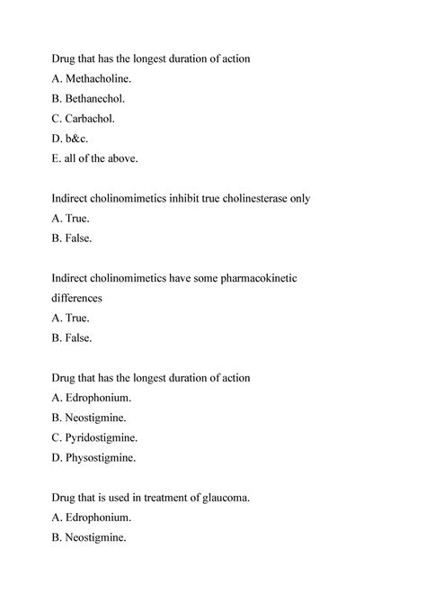 Cns drug mcq 2 - Cns drug mcq 2 - Drug that has the longest duration of ...