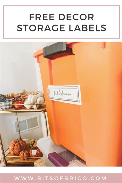 Image result for Fall Decor Storage Labels