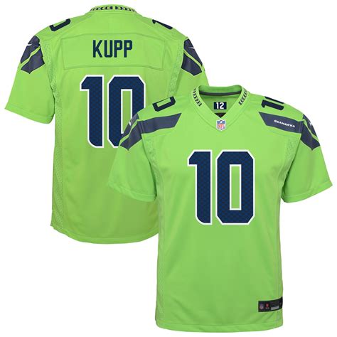 Youth Nike Cooper Kupp Neon Green Seattle Seahawks Game Jersey ...