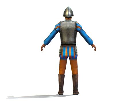 3D model Old Man Spanish Canquistador Officer VR / AR / low-poly | CGTrader