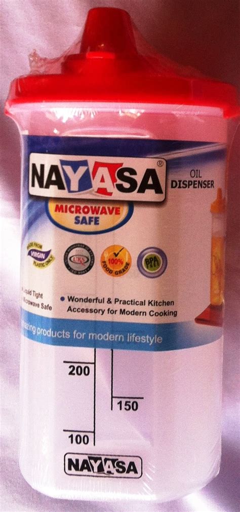 Nayasa Superplast Plastic Oil Dispenser, 600ml, Red, Set of 1 : Amazon ...