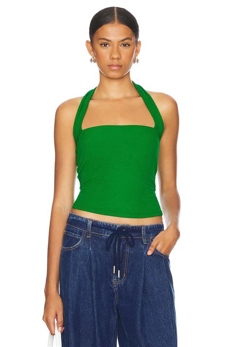 Michael Lauren Brauner Halter Tube Top in Green Apple | REVOLVE