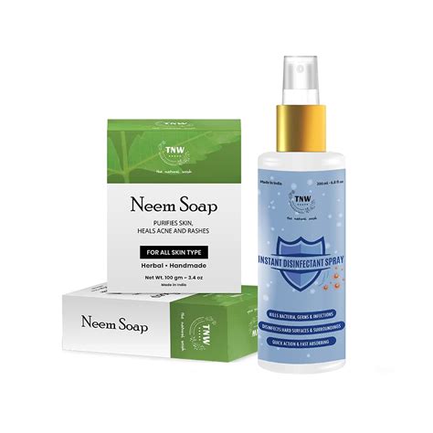 TNW-The Natural Wash Combo of Instant Disinfectant Spray & Handmade ...