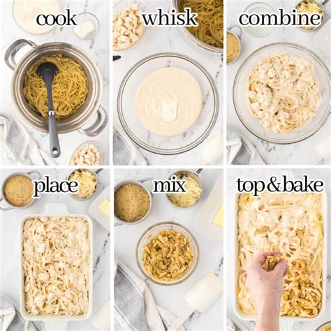 Creamy Chicken Fettuccini Alfredo Casserole Recipe - Bowl Me Over