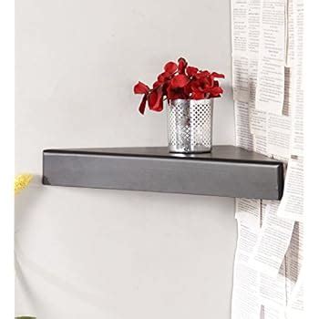 Home Sparkle Wooden Corner Wall Shelves (Set of 2, Black): Amazon.in ...