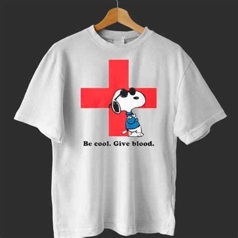 American Red Cross Snoopy Give Blood Shirt snoopy Donate - Etsy