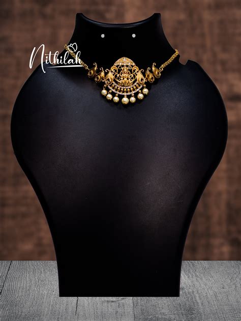 Choker Necklace - AD Choker, Temple Choker, Oxidised Choker – Nithilah