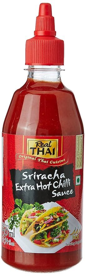 Real Thai Sriracha Extra Hot Chilli Sauce, 430ml: Amazon.in: Grocery ...