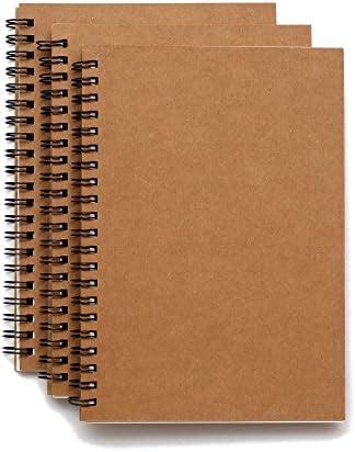 TWONE Soft Cover Spiral Sketch pad Notebooks -8.25 inchesX 5.5 inches ...