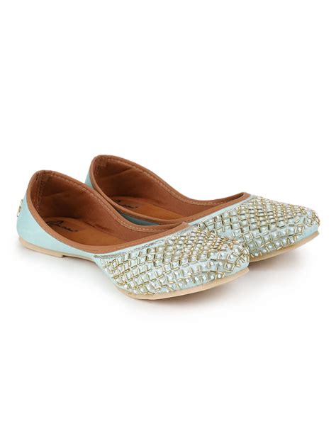 The Desi Dulhan Women Sky Blue and Golden Coloured Ethnic Embellished ...