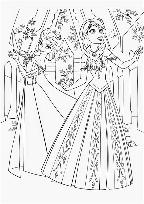 Frozen Coloring Page Free Printable