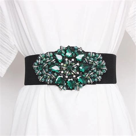 Wide Rhinestone Waist Belt – Peeperly
