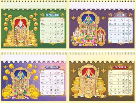 Balaji Desk/table Calendar with planner | Vivid Print India - Get Your ...