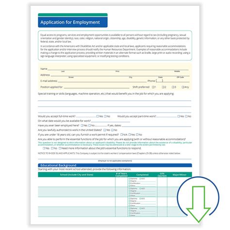 General Job Application Form Printable - Printable Forms Free Online