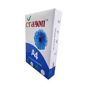 70 GSM Crayon A4 Printing Papers (pack of 2) : Amazon.in: Office Products
