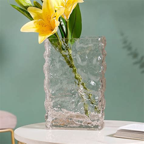 Waterfall Glass Flower Vase Online - Premium Vase | Nestasia