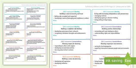 Queensland Kindergarten Learning Guidelines (QKLG) Stickers