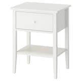 GULLABERG bedside table, with 1 drawer with shelf/white, 53x43x69 cm ...