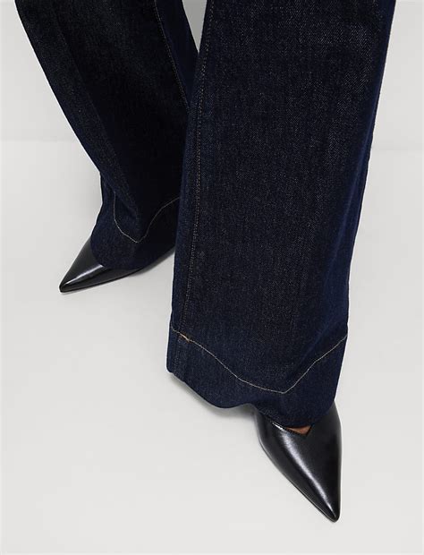 Buy Patch Pocket Flare High Waisted Jeans at Marks & Spencer