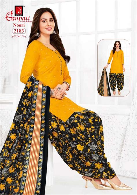 GANPATI NOORI VOL 10 COTTON PRINTED PATIYALA SALWAR SUITS AT BEST ...