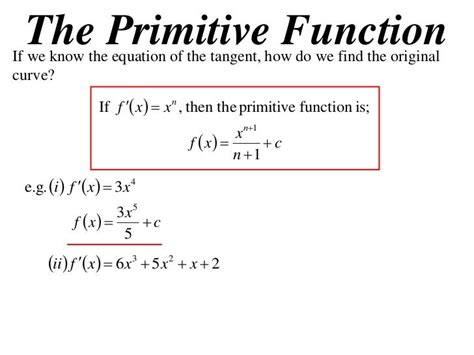 Image result for Primitive Function