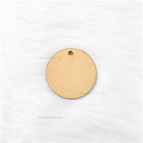 Round MDF Keychain Base - 2 Inch – Resin Store Surat