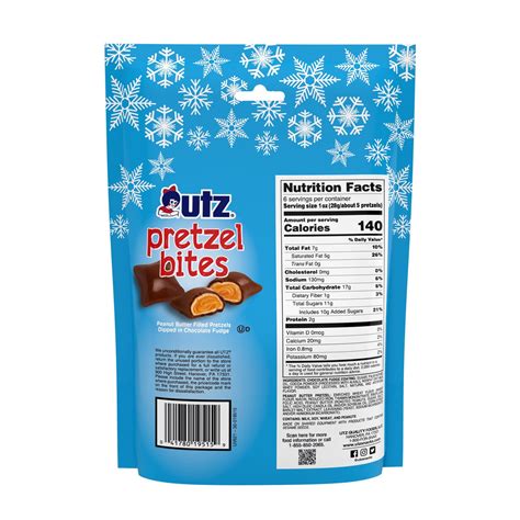 Utz Chocolate Fudge Covered Peanut Butter Filled Pretzels 6 oz. – Utz ...
