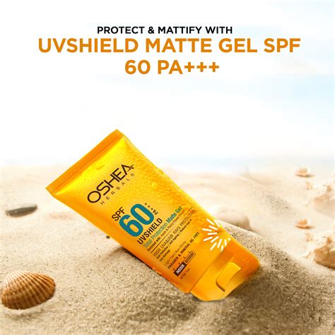 UVShield Total Protection Matte Gel SPF 60 PA+++ Sunscreen – Oshea Herbals