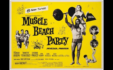 MUSCLE BEACH PARTY - British Quad (30" x 40"); Fine+ Rolled