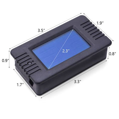 Buy MNJ MOTOR DC Battery Monitor Meter 0-200V 0-100A LCD Display ...