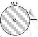 From a disc of radius R and mass M1a circular hole of diameter R1whose ...