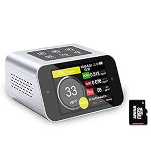 BRWISSEN A16 Air Quality Monitor Indoor PM2.5 PM10 TVOC HCHO Tester PM1 ...