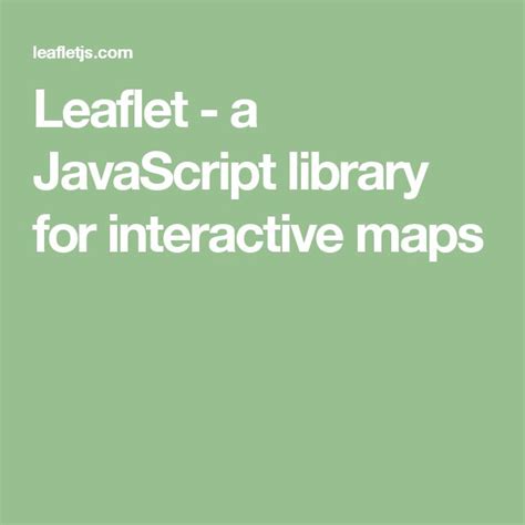 Image result for Leaflet JavaScript Map