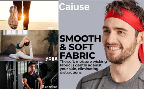 Caiuse Sport Headband for Men and Women - Sports Headband for Workout ...