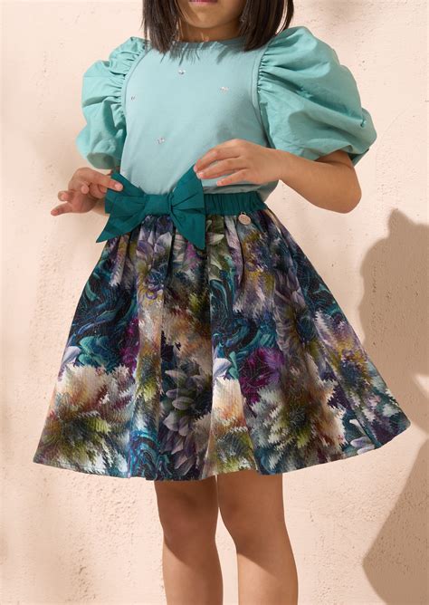 Angel & Rocket Girls Printed Multi Skirt