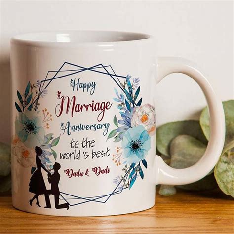 TrendoPrint Happy Anniversary Dadu Dadi Ideal And Sweet Gift For Dadu ...