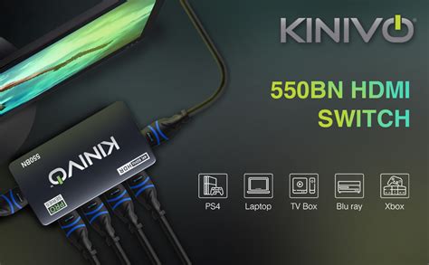 Buy Kinivo Premium 4K HDMI Switch/Splitter HDMI Switcher - Supports 4K ...