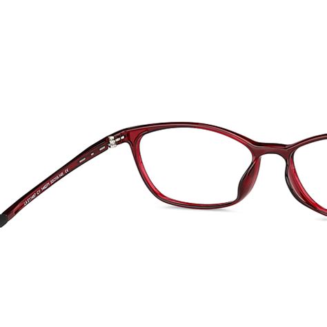 Maroon Black Full Rim Cat Eye Lenskart Air Air Flex LA E11487 C1 ...