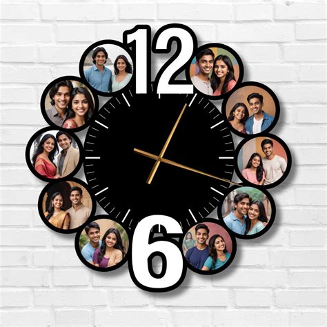 Buy Personalised Photo Wall Clock Online | Personalised Photo Clock ...