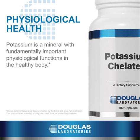 Douglas Laboratories Potassium 99 mg Chelated | Supports Nerve Impulses ...